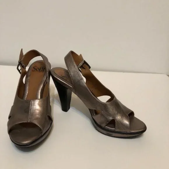 Metallic slingback size 7 - Picture 2 of 4